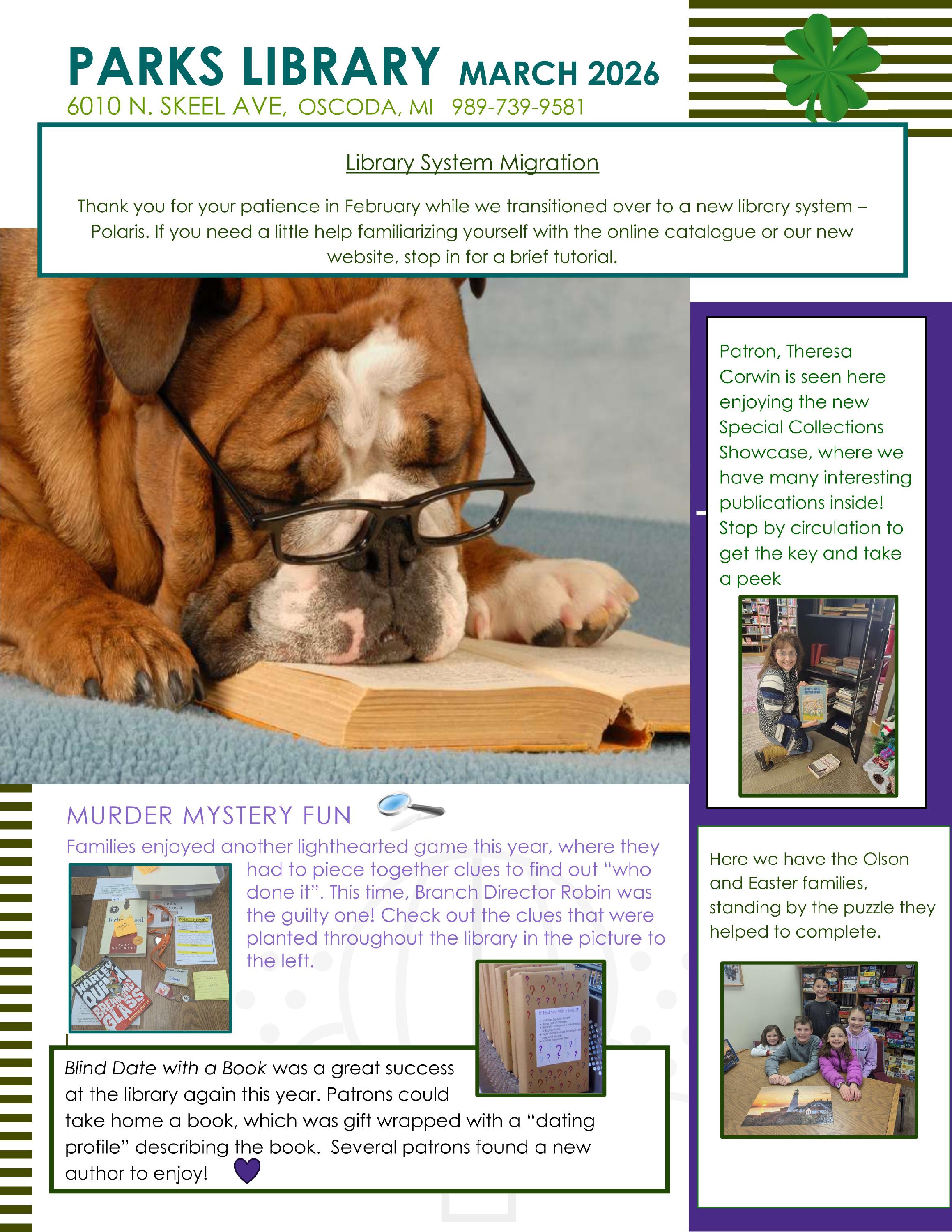 MArch newsletter 26.1